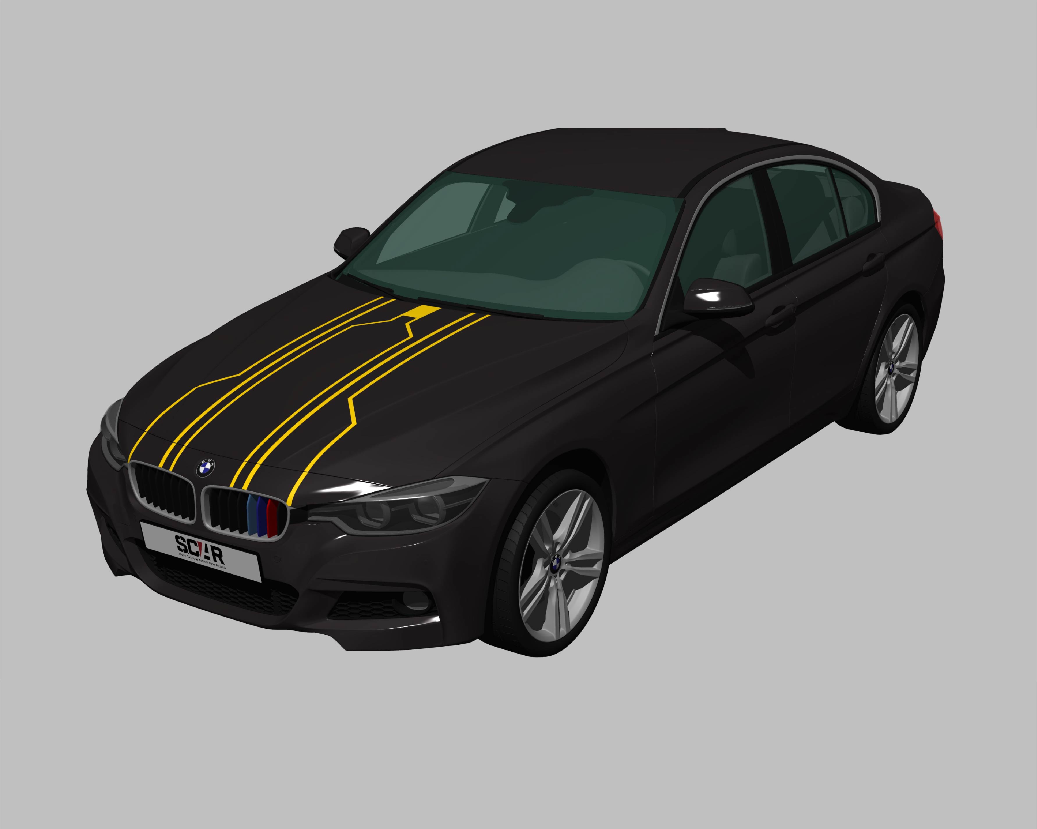 BMW_3-シリーズ_F30_2015/ カーストライプ #1080