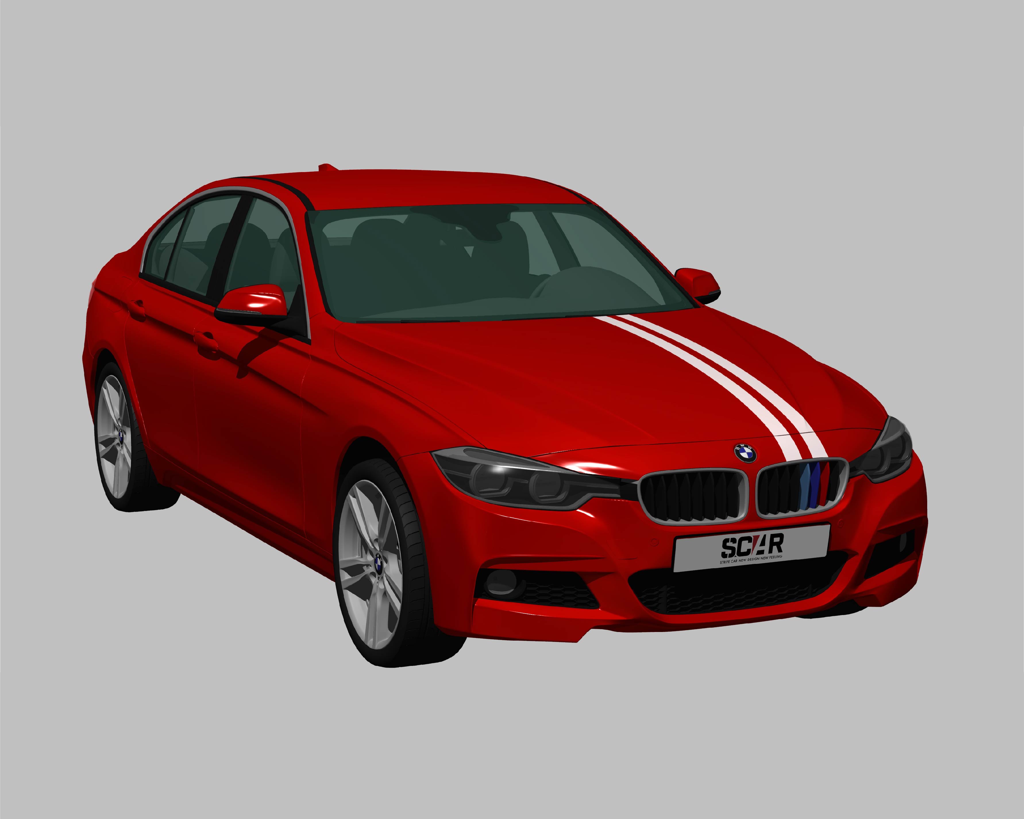 BMW_3-シリーズ_F30_2015/ カーストライプ #1082