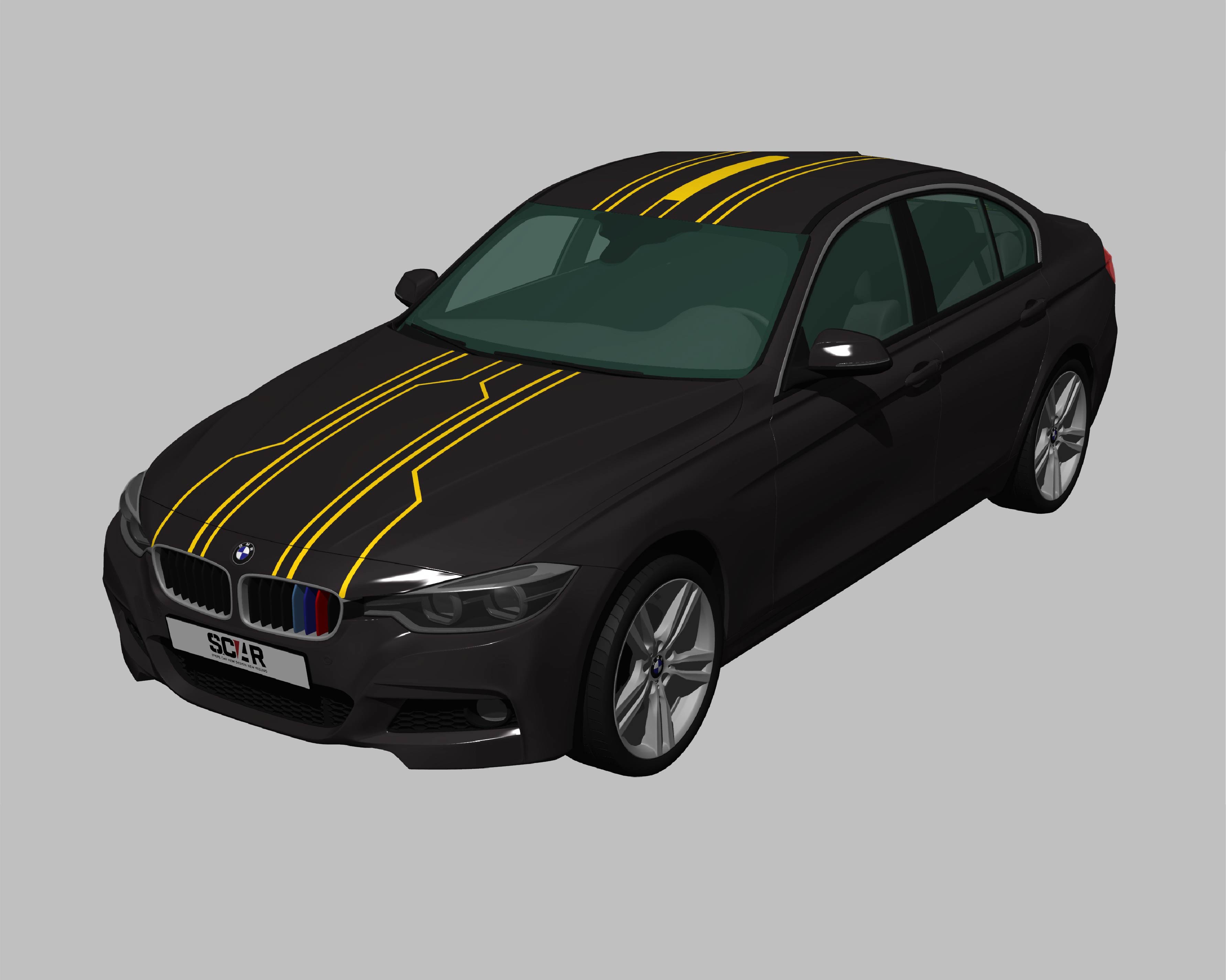 BMW_3-シリーズ_F30_2015/ カーストライプ #1079