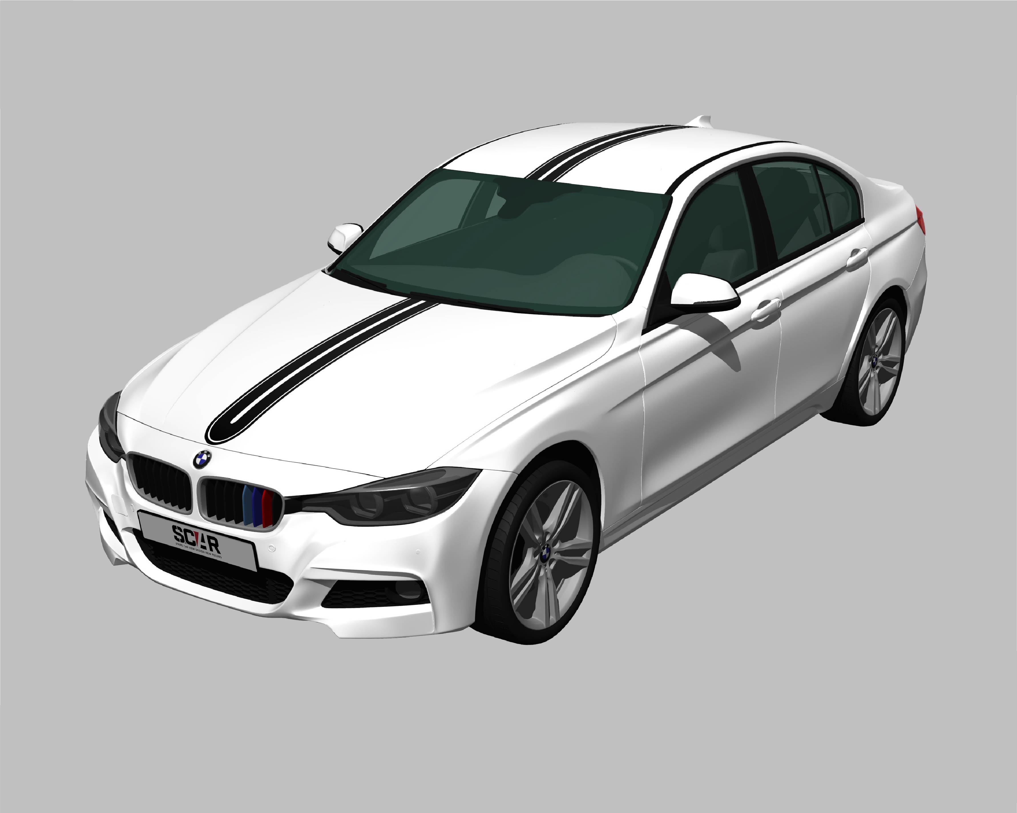 BMW_3-シリーズ_F30_2015/ カーストライプ #1068