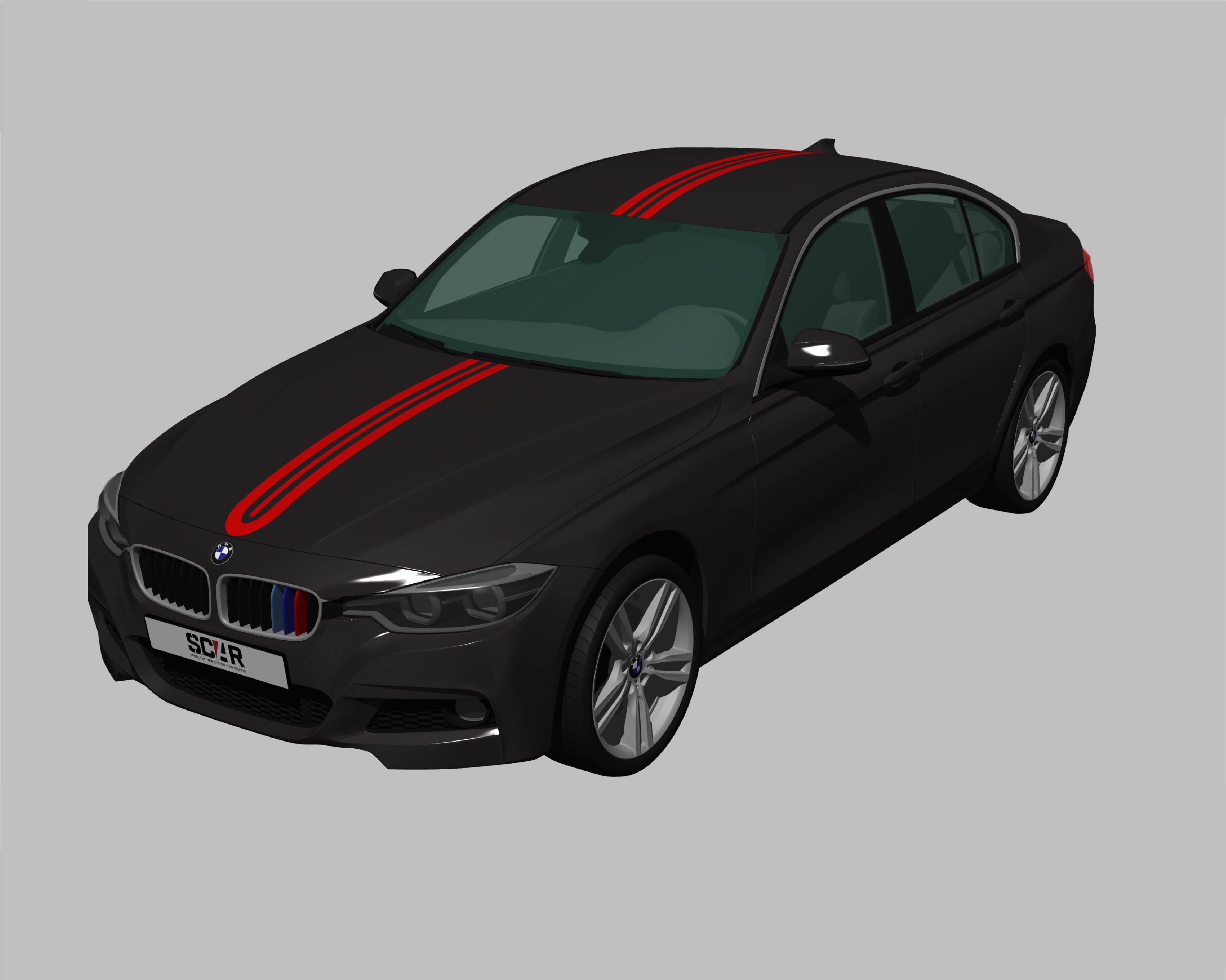 BMW_3-シリーズ_F30_2015/ カーストライプ #1070