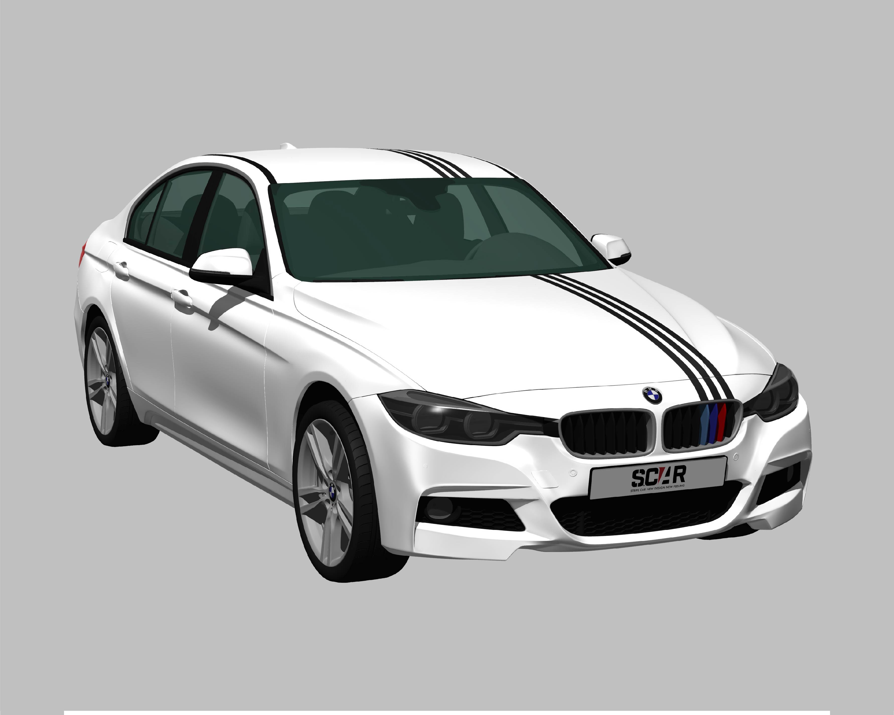 BMW_3-シリーズ_F30_2015/ カーストライプ #1073