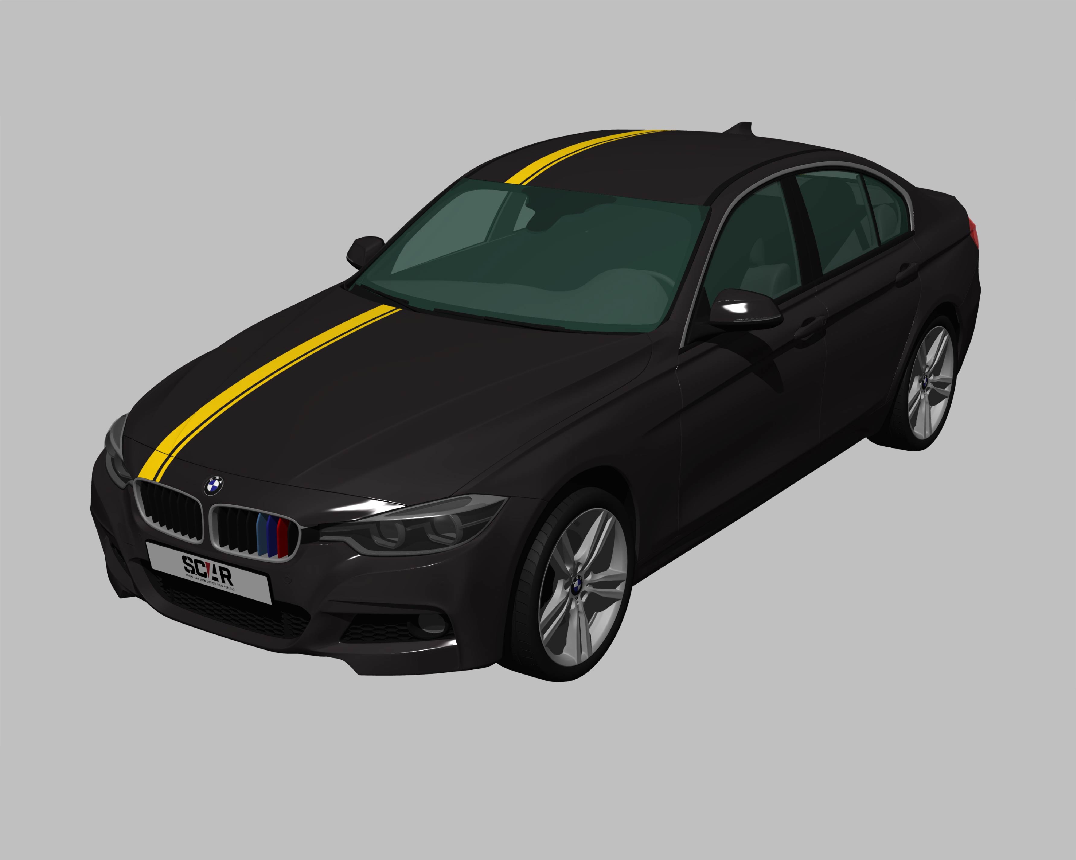 BMW_3-シリーズ_F30_2015/ カーストライプ #1077